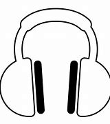 Image result for music headphone black and white