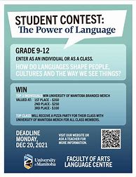 Image result for Language Contest Poster