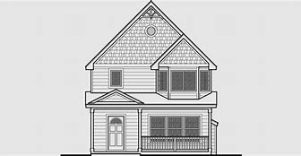Image result for Victorian Narrow Lot House Plans
