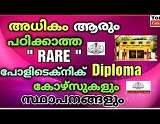 Image result for Kerala Diploma/Certificate
