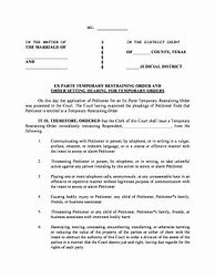 Image result for Free Restraining Order Forms Texas