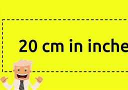 Image result for 20 Centimeters to Inches