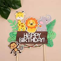 Image result for Temu Party Animal Cake Toppers