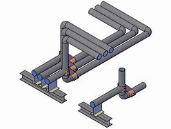Image result for 3D CAD Pipe Drawing