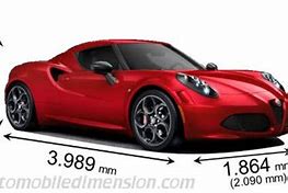 Image result for Alfa 4C Car Size