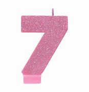 Image result for Pink Glitter Number 7