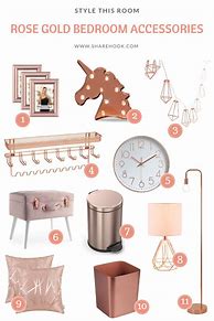 Image result for Rose Gold Decorative Accessories
