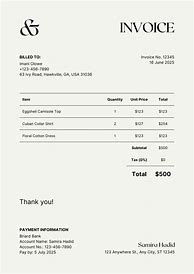 Image result for Quick Invoice Template