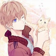 Image result for Cute Anime Boy with Cat Mask