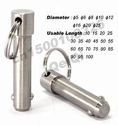 Image result for 16Mmx100mm Single Ball Spring Lock Pin