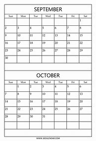 Image result for Double Month Calendar