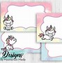 Image result for Unicorn Name Tag Background