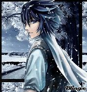 Image result for Anime Boy in Snow