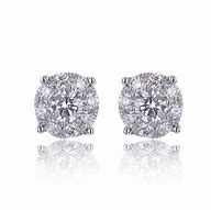 Image result for Diamond Cluster Earrings