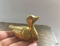 Image result for Vintage Small Brass Duck