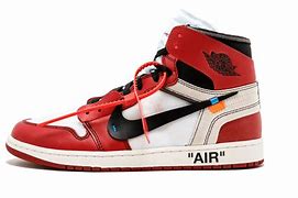 Image result for Red Air Jordan $1 Off White's