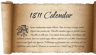 Image result for 1811 Calendar