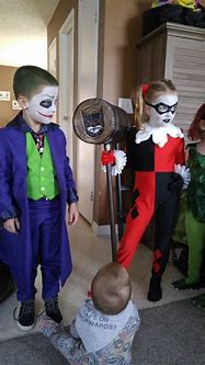 Image result for Baby Harley Quinn and Joker Costumes