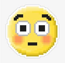 Image result for Flushed Emoji Pixel Art