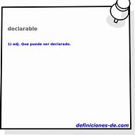 Image result for declarable