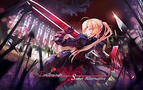 Image result for Saber Ate Stay Night Anime Episode