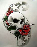 Image result for Emo Star Skull Tattoo