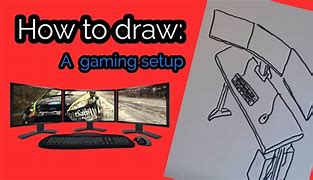 Image result for Gamer Setup Drawing