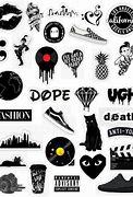 Image result for Black and White Stickers Pinterest