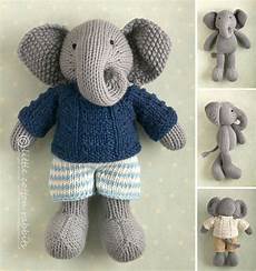 knitting animals knitting pattern for a boy elephant in a textured sweater knitting animals knitting pattern for a boy elephant in a textured sweater