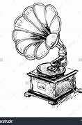 Image result for Vintage Record Player Drawing