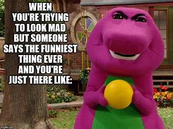 Image result for Angry Barney Meme