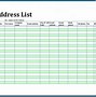 Image result for Address Book Template for Word or Excel