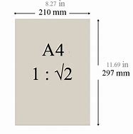 Image result for a4 paper sizes