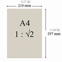 Image result for A4 in Inch