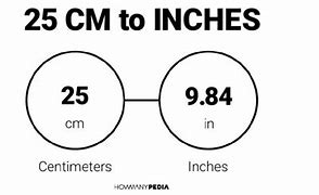 Image result for 25 Cm to Inches Chart
