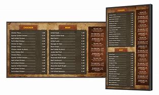Image result for Wall Menu Board