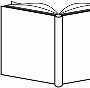Image result for Back of Black and White Open Book Clip Art