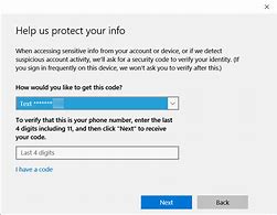 Image result for Microsoft Account Verification Code