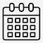 Image result for Calendar Icon Black White