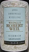 Bildergebnis für Weingut Robert Weil Kiedricher Grafenberg Riesling Auslese