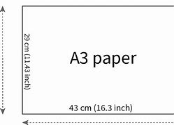 Image result for A3 Paper Size in Inches