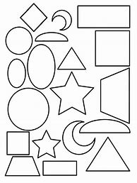 Image result for Shapes for Kids Coloring Pages