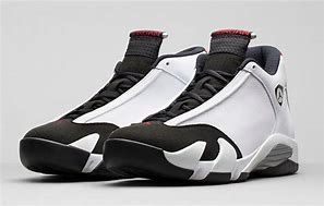 Image result for Jordan Retro 14 White and Black