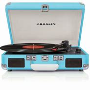 Image result for Blue Fiberglass Portable Record Player