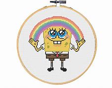Image result for Spongebob Cross Stitch