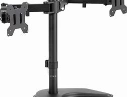 Image result for Leather Dual Moniter Stand