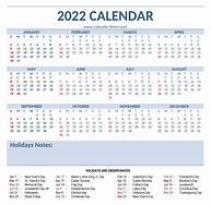 Image result for 1 Year Calendar 2022
