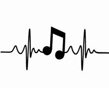 Image result for Music Note Heart with Stave and Heart Beat Clip Art