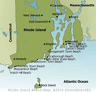 Image result for Map of Rhode Island Coastline