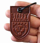 Image result for Leather Key Ring Tags